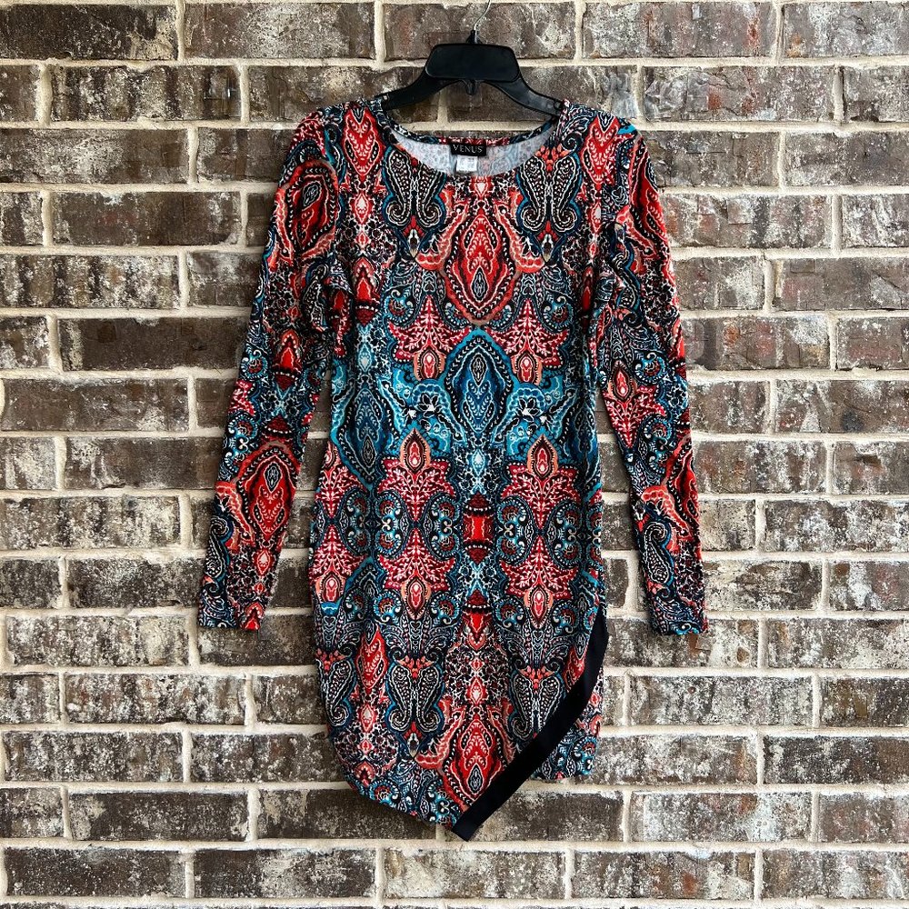 VENUS Women's Long Sleeves Sheath Mini Dress Size S